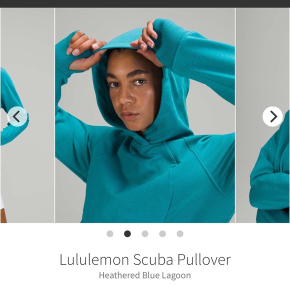 NEW with tags Lululemon Scuba Pullover Heathered Blue Lagoon - Picture 10 of 12